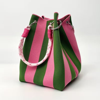 Boho Woven Bucket Bag